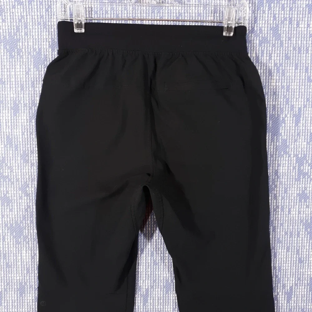 Lululemon Jogger Pants Mens Small 28 x 30 Black Skinny Leg Athletic Elastic